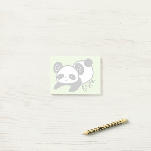 luie panda sticker post-it® notes (Op bureau)