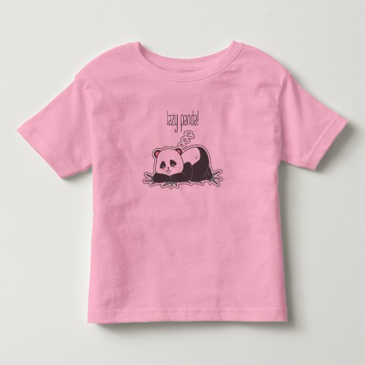 Luie Panda T-shirt (Voorkant)