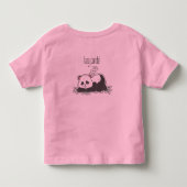 Luie Panda T-shirt (Achterkant)