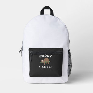 Luie papa Matching Familie Grappige Slapende luiaa Bedrukte Rugzak