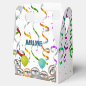 luie partij Confetti ballonnen gekrulde streamers Bedankdoosjes (Geopend)