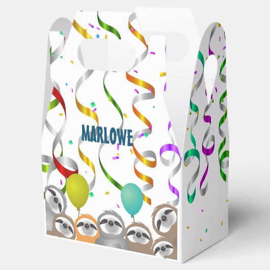 luie partij Confetti ballonnen gekrulde streamers Bedankdoosjes (Geopend)