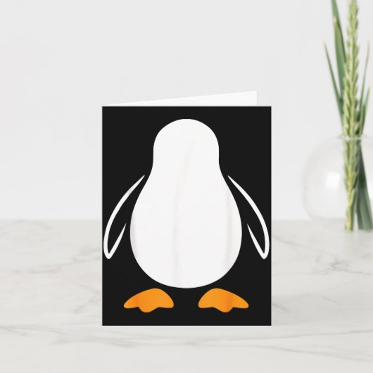 Luie Pinguïn Kostuum Volwass Kaart (Voorkant)