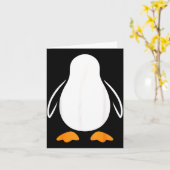 Luie Pinguïn Kostuum Volwass Kaart (Gele Bloem)