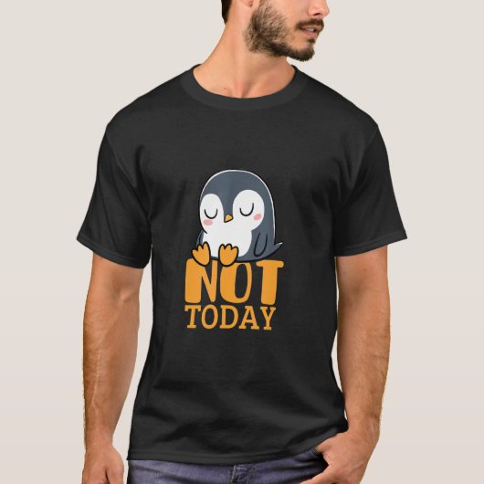 luie pinguïn t-shirt (Voorkant)