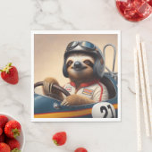 luie raceauto-bestuurder servet (Insitu)