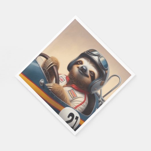 luie raceauto-bestuurder servet (Hoek)