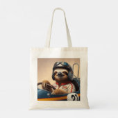 luie raceauto-bestuurder tote bag (Achterkant)