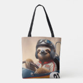 luie raceauto-bestuurder tote bag (Achterkant)