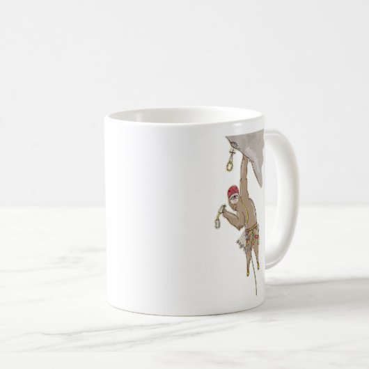 Luie rotsklimmen koffiemok (Voorkant rechts)