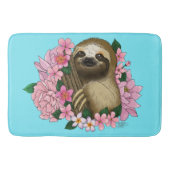 Luie roze bloemen badmat (Voorkant)