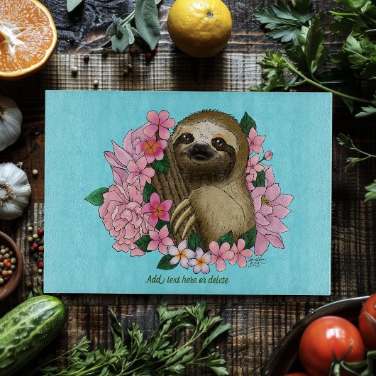Luie roze bloemen snijplank