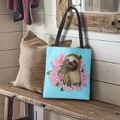 Luie roze bloemen tote bag