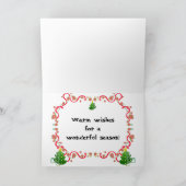 luie schapen groeten feestdagen kaart (Binnen)