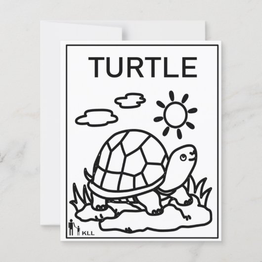luie schildpad (Voorkant)