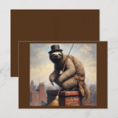 Luie schoorsteenveger briefkaart (Voorkant / Achterkant)