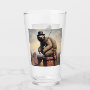 Luie schoorsteenveger glas