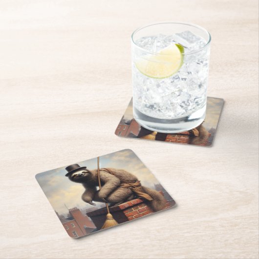 Luie schoorsteenveger kartonnen onderzetters (Insitu)