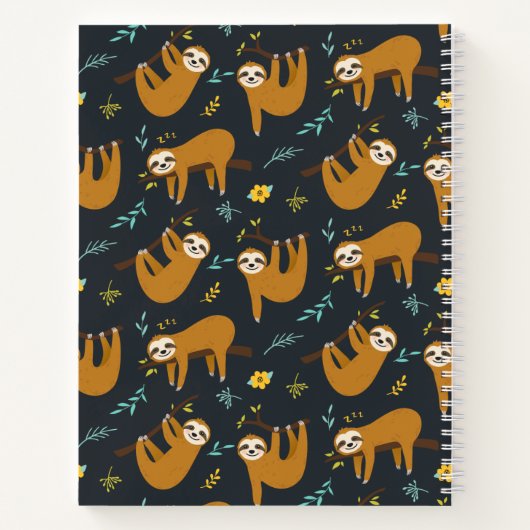 Luie Slaapslak "Neem het er maar van" Notitieboek (Achterkant)