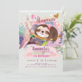 luie sleepover uitnodiging, luie tipi uitnodiging (Staand voorkant)