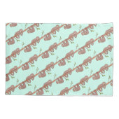 Luie & Sleepy Schattige luiaard ontwerp, omkeerbaa Kussensloop (Achterkant-Links)