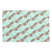 Luie & Sleepy Schattige luiaard ontwerp, omkeerbaa Kussensloop (Achterkant-Rechts)