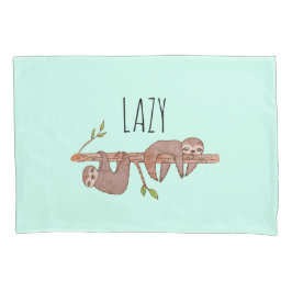Luie & Sleepy Schattige luiaard ontwerp, omkeerbaa Kussensloop
