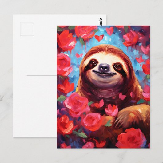 luie Valentijnsdag Briefkaart (Voorkant / Achterkant)