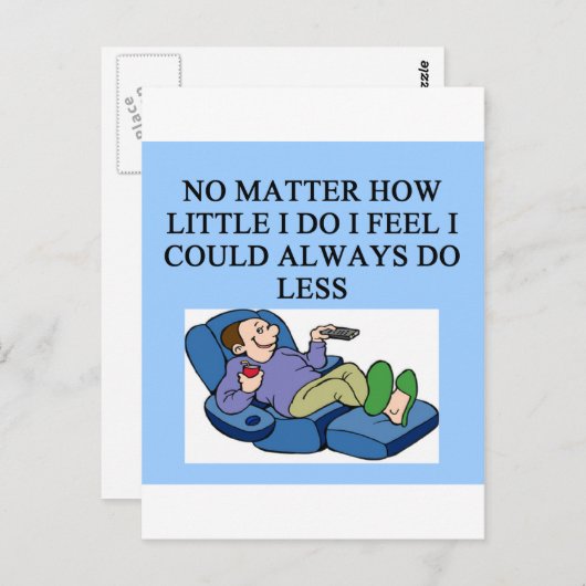 luie vent briefkaart (Voorkant / Achterkant)