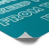 Luie Weekend Grappige Poster Bord (Hoek)
