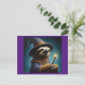 luie wizard briefkaart (Staand voorkant)