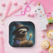 luie wizard papieren bordje (Feest)