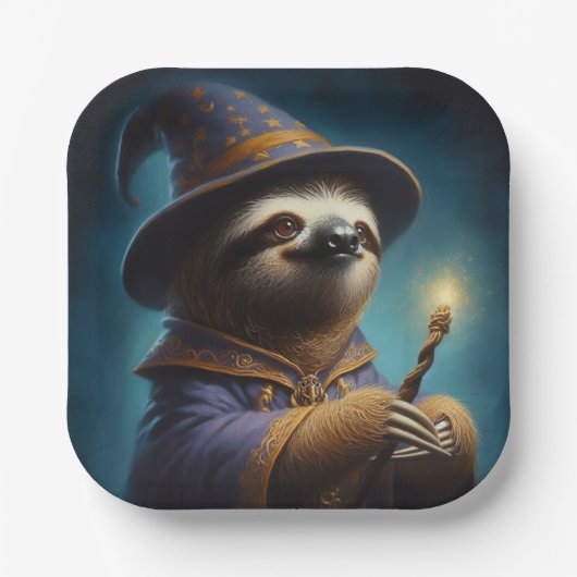 luie wizard papieren bordje (Voorkant)