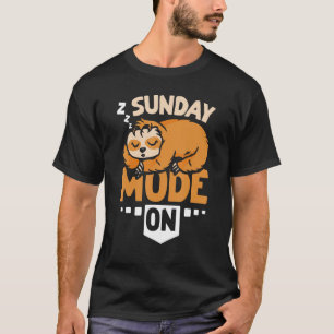 Luie zondag modus aan t-shirt