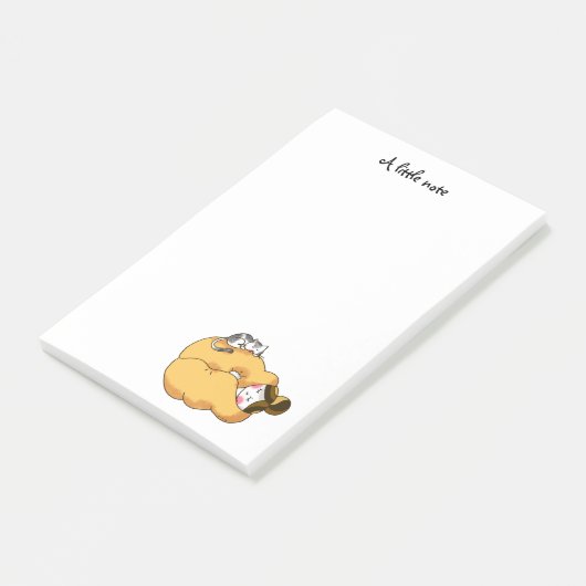 luie zondagochtend post-it® notes (Schuin)