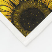 Luie zonnebloem naar mijn dochter van mama fleece deken (Hoek)