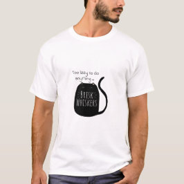 Luie zwarte kat t-shirt