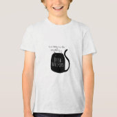 Luie zwarte kat Tri-Blend shirt (Voorkant)