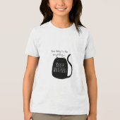 Luie zwarte kat Tri-Blend shirt (Voorkant)