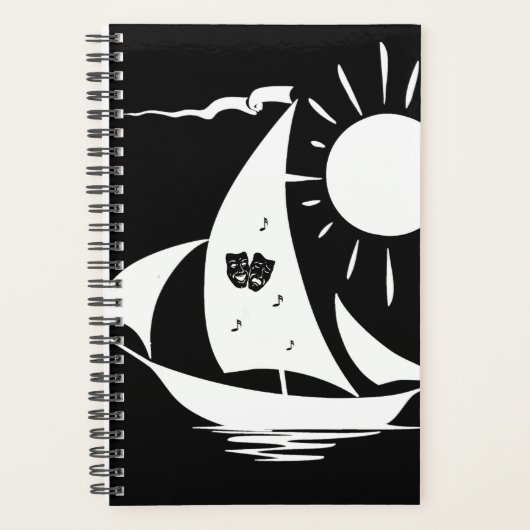 Luiedag zeilen theater zeilboot planner (Voorkant)