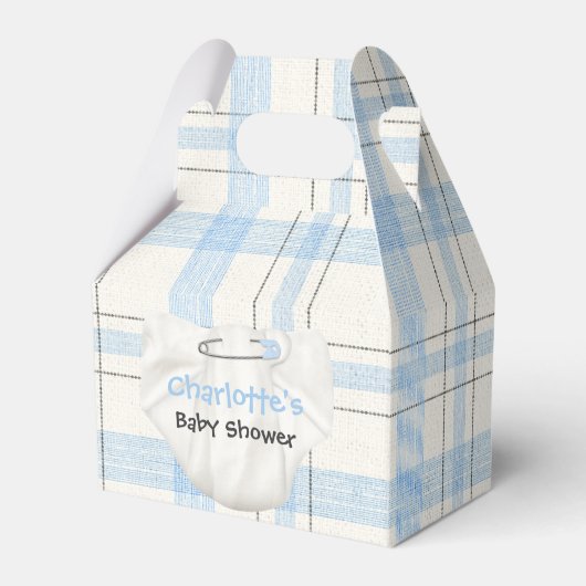 Luier Baby shower Favor Box Bedankdoosjes (Voorkant Zijde)