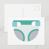 luier briefkaart (Voorkant / Achterkant)