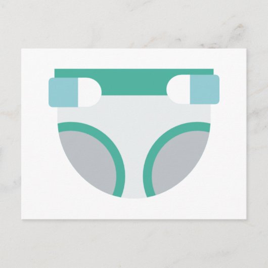 luier briefkaart (Voorkant)