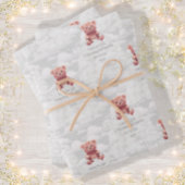 Luier Koning teddybeer aangepaste gelukkige verjaa Inpakpapier Vel