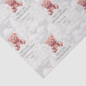 Luier Koning teddybeer aangepaste gelukkige verjaa Tissuepapier (Detail)