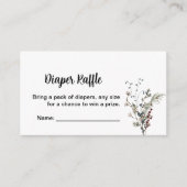 Luier loterijen winterberry rustieke boho wilde bl informatiekaartje (Voorkant)