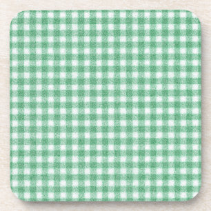 Luier Mintgroene Gingham Bier Onderzetter