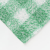 Luier Mintgroene Gingham  Fleece Deken (Hoek)