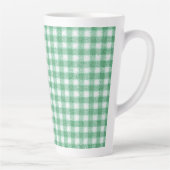 Luier Mintgroene Gingham  Latte Mok (Rechts)