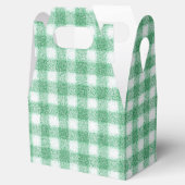Luier Muntgroene Gingham Bedankdoosjes (Geopend)